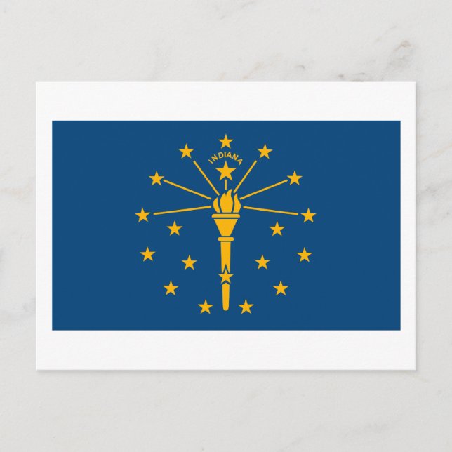 Carte postale Indiana Flag (Devant)