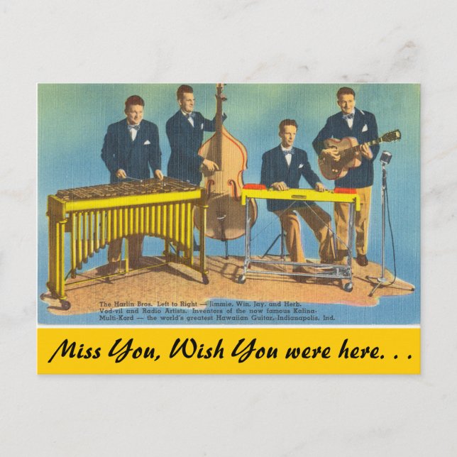 Carte Postale Indiana, Frères Harlin, Indianapolis (Devant)