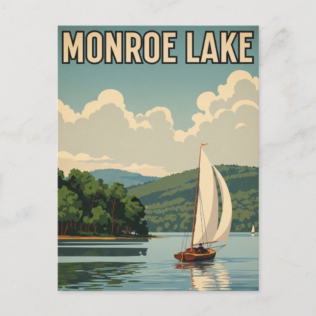 Carte Postale Indiana Monroe Lake Travel (Devant)