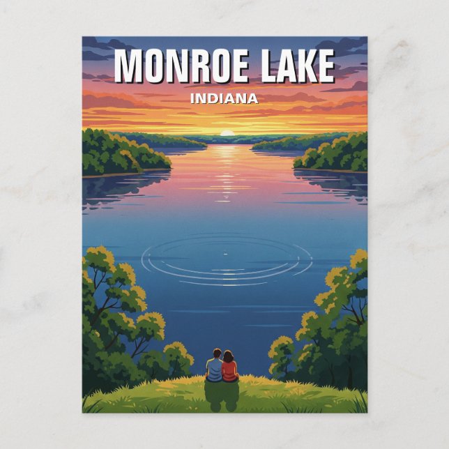 Carte Postale Indiana Monroe Lake Travel (Devant)