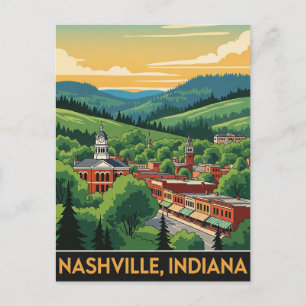 Carte Postale Indiana Nashville Travel