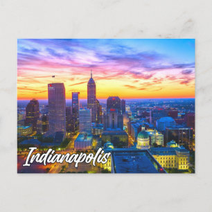 Carte Postale Indianapolis, Indiana, États-Unis