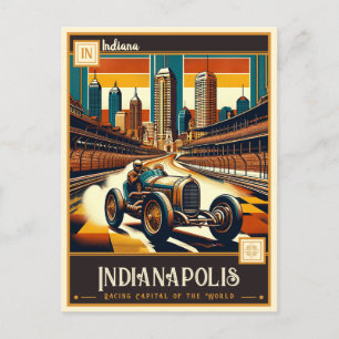 Carte Postale Indianapolis, Indiana VINTAGE