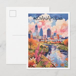 Carte Postale Indianapolis Indiana Voyage Art