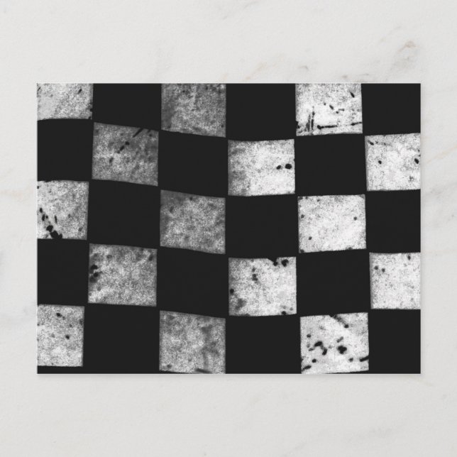 Carte Postale Indicateur À damiers (Devant)