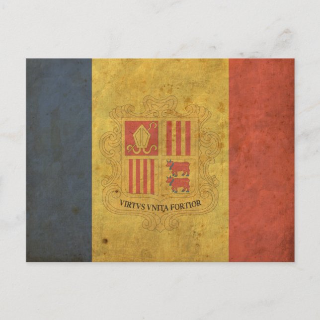 Carte Postale Indicateur Andorre vintage (Devant)