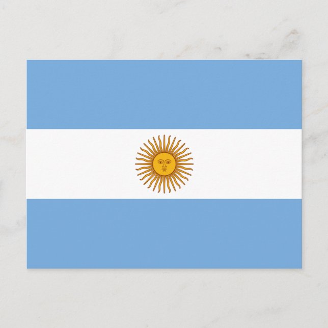 Carte postale Indicateur Argentine (Devant)