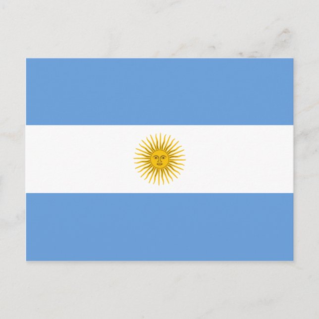 Carte postale Indicateur Argentine (Devant)