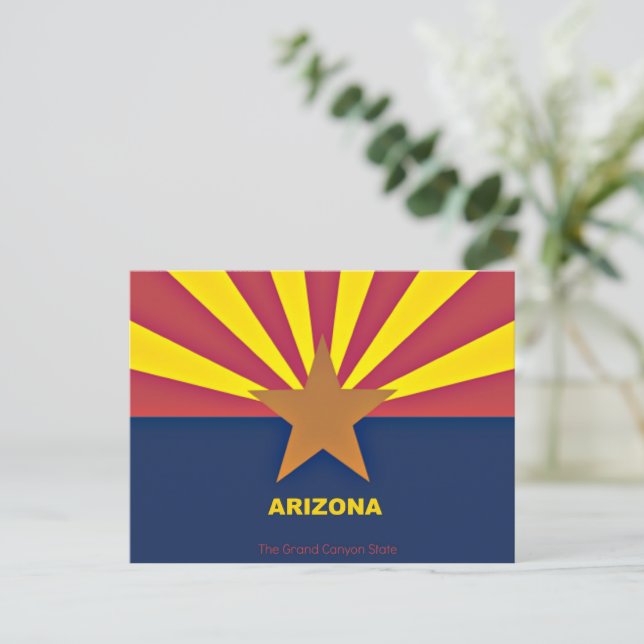 Carte Postale Indicateur Arizona, étiqueté (Debout devant)