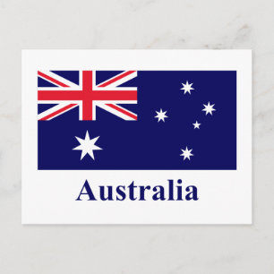 Carte Postale Indicateur Australie avec nom