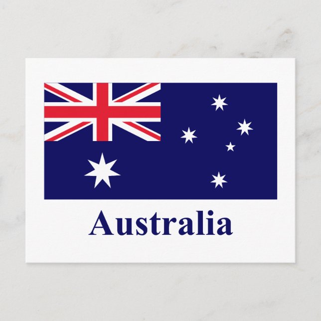 Carte Postale Indicateur Australie avec nom (Devant)