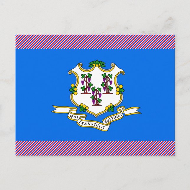 Carte Postale Indicateur Connecticut (Devant)