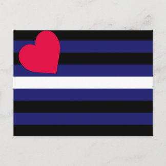 Carte Postale Indicateur de la fierté en cuir de base