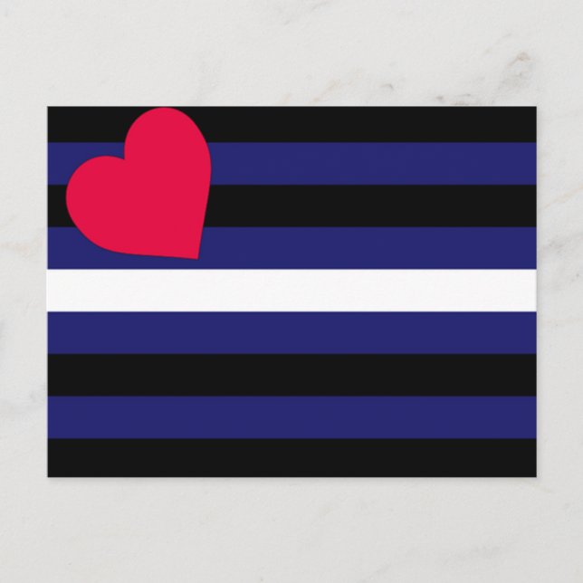 Carte Postale Indicateur de la fierté en cuir de base (Devant)