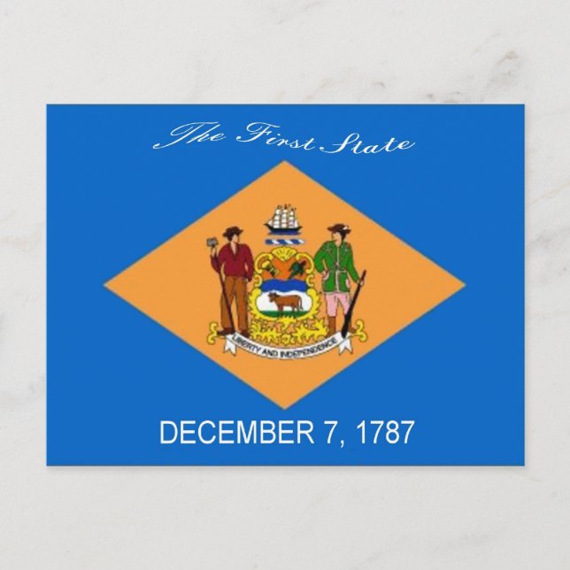 Carte postale Indicateur Delaware (Devant)