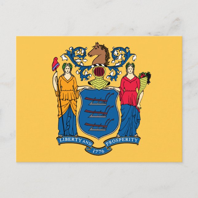 Carte Postale Indicateur du New Jersey (Devant)
