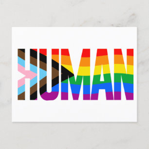 Carte Postale Indicateur Fierté d'inclusion humaine