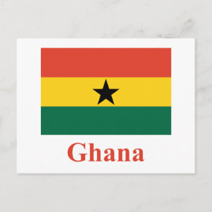 Carte Postale Indicateur Ghana avec nom