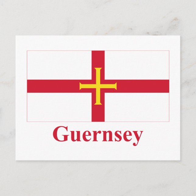 Carte Postale Indicateur Guernesey avec nom (Devant)