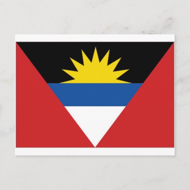 Carte Postale Indicateur national d'Antigua-et-Barbuda (Devant)