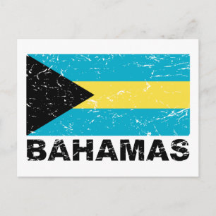 Carte Postale Indicateur Vintage des Bahamas
