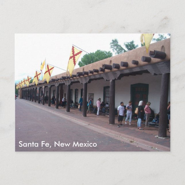 Carte Postale Indien vendant des bijoux sur la Plaza, Père Noël  (Devant)
