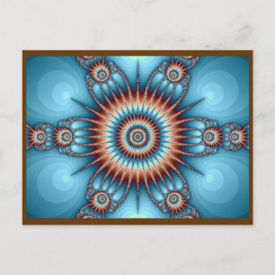 Carte postale indienne de cuivre et de turquoise