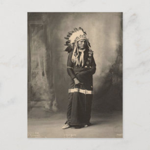 Carte Postale Indienne vintage : Ours d'aigle, Sioux -