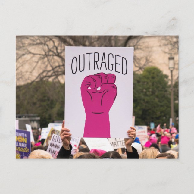 Carte postale indignée (Devant)