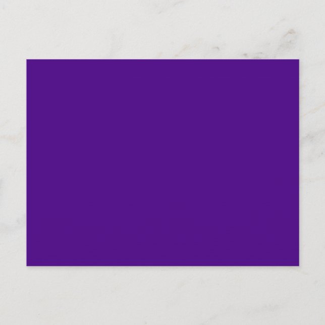 Carte Postale Indigo Dark Royal Purple Arrière - plan couleur (Devant)