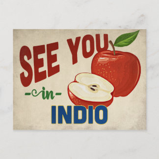 Carte Postale Indio California Apple - Vintage voyage