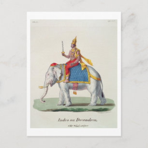 Carte Postale Indra ou Devendra, from 'L'Inde francaise...'