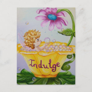 Carte postale "INDULGE" Precious Wings Fairy