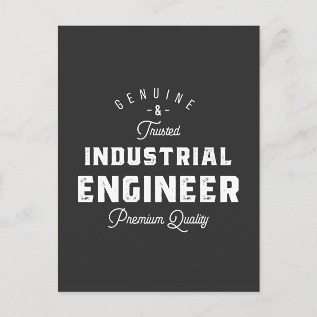 Carte Postale Industrial engineer, cool, engineer, engineering, (Devant)