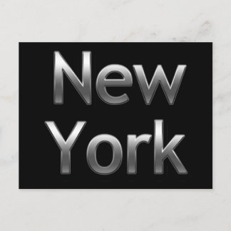 Carte Postale Industriel New York - Sur Noir