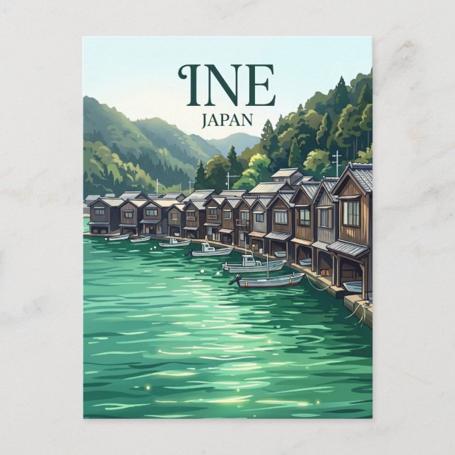 Carte Postale Ine no Funaya Japon (Devant)