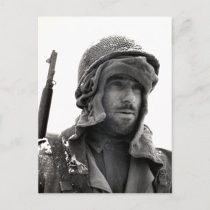 Carte Postale Infantryman américain 2ème guerre mondiale