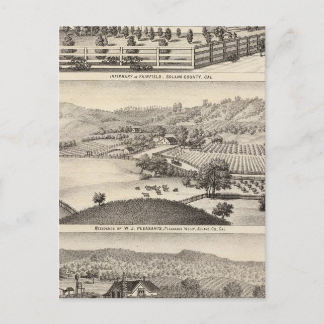 Carte Postale Infirmarie, résidences (Devant)