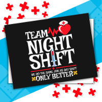 Infirmière Appréciation drôle Équipe de nuit Shift
