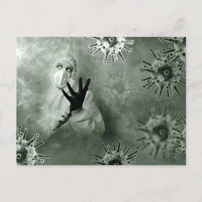 Carte Postale Infirmière Coronavirus (Devant)