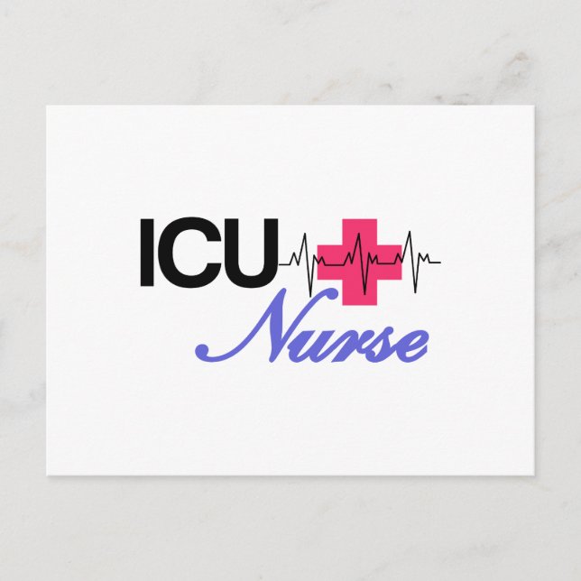Carte Postale Infirmière de l'ICU (Devant)