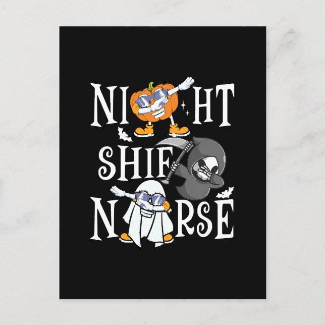 Carte Postale Infirmière de nuit (Devant)
