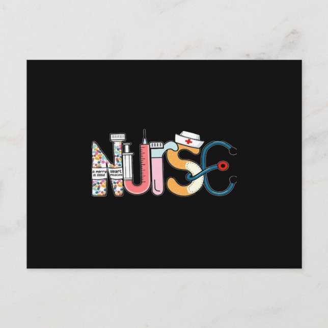 Carte Postale Infirmière drôle (Devant)