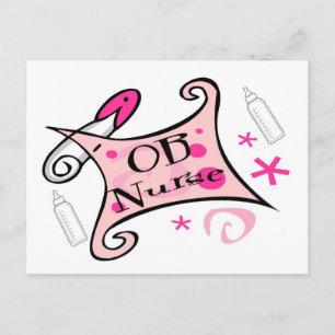 Carte Postale Infirmière en obstétrique
