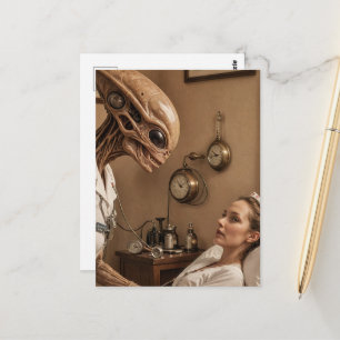 Carte Postale Infirmière extraterrestre