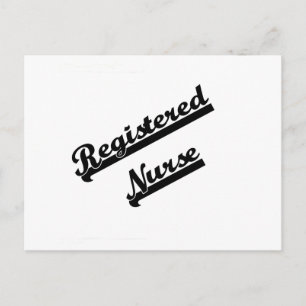 Carte Postale Infirmière inscrite