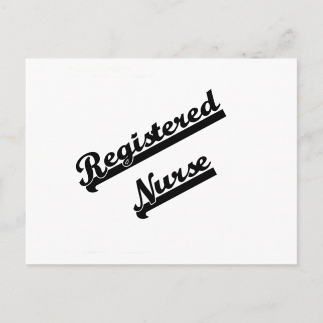 Carte Postale Infirmière inscrite (Devant)