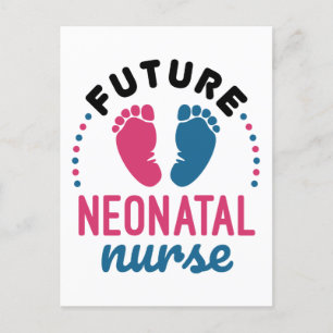 Carte Postale Infirmière néonatale future Préemie NICU Infirmièr
