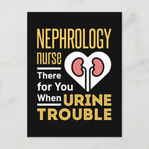 Carte Postale Infirmière Néphrologie Là Pour Vous Quand Trouble 