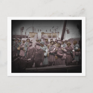 Carte Postale Infirmières afro-américaines en navire